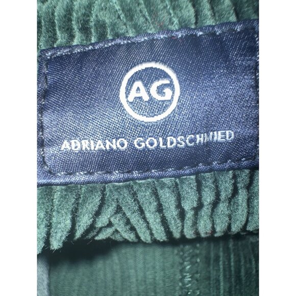2/$30 Adriano Goldschmied 26 Dark Green High Waisted Wide Leg Corduroy Pants - Picture 3 of 15